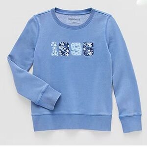 Thereabouts Girls Round Neck Fleece Long Sleeve Sweatshirt in French blue sz XL